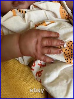 African Chubby Toddler Girl Pickle Vinyl Body Hand-Rooted Hair Reborn Baby Doll