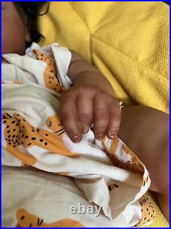 African Chubby Toddler Girl Pickle Vinyl Body Hand-Rooted Hair Reborn Baby Doll