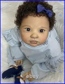 Afro American Adorable Rowan, by Jessica Schenk 24 Reborn Doll