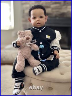 Afro American Authentic Reborn 27 Liam By Bonnie Brown. COA