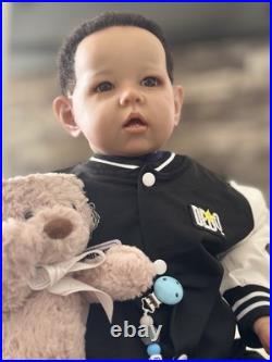 Afro American Authentic Reborn 27 Liam By Bonnie Brown. COA