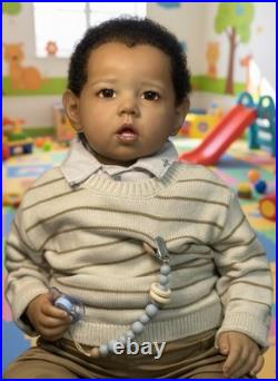 Afro American Authentic Reborn 27 Liam By Bonnie Brown. COA