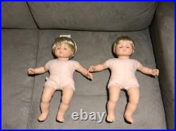 American Girl 2002 Pleasant Company Blonde Bitty Baby Twins Dolls EUC Minty