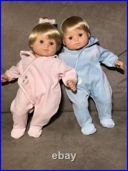 American Girl 2002 Pleasant Company Blonde Bitty Baby Twins Dolls EUC Minty