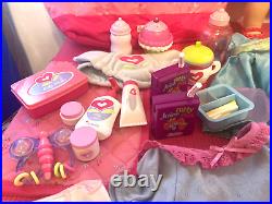 American Girl Twin Bitty Baby Doll Lot Clothing Shoes Hat Accessories Diaper Bag