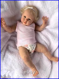 Anano Silicone Reborn Baby Dolls Eyes Open 24 Inch Realistic Dolls Toddler Girl