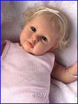 Anano Silicone Reborn Baby Dolls Eyes Open 24 Inch Realistic Dolls Toddler Girl
