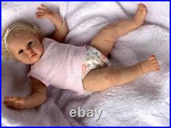 Anano Silicone Reborn Baby Dolls Eyes Open 24 Inch Realistic Dolls Toddler Girl