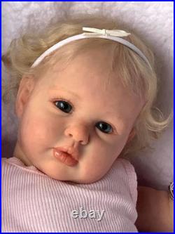 Anano Silicone Reborn Baby Dolls Eyes Open 24 Inch Realistic Dolls Toddler Girl