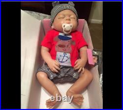 Anatomically Correct 22 Reborn Baby Doll Full Body Silicone Vinyl Realistic Boy