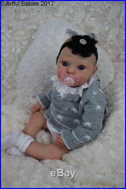 Artful Babies Amazing Reborn Lola Stoete Baby Girl Doll Long Sold Out