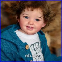 Artist 28 Reborn Baby Doll Finished Vinyl Toddler BOY Rooted Hair Cloth Body Artist 28 Reborn Baby Doll Finished Vinyl Toddler BOY Rooted Hair Cloth Body