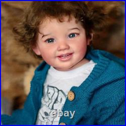 Artist 28 Reborn Baby Doll Finished Vinyl Toddler BOY Rooted Hair Cloth Body Artist 28 Reborn Baby Doll Finished Vinyl Toddler BOY Rooted Hair Cloth Body