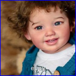 Artist 28 Reborn Baby Doll Finished Vinyl Toddler BOY Rooted Hair Cloth Body Artist 28 Reborn Baby Doll Finished Vinyl Toddler BOY Rooted Hair Cloth Body