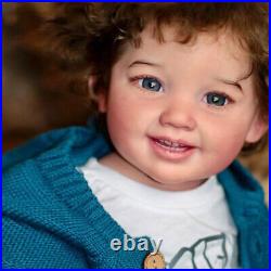Artist 28 Reborn Baby Doll Finished Vinyl Toddler BOY Rooted Hair Cloth Body Artist 28 Reborn Baby Doll Finished Vinyl Toddler BOY Rooted Hair Cloth Body