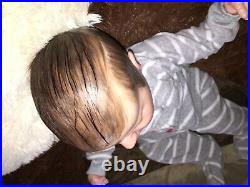 Asher Realborn asleep 3/4 limbs combo hair