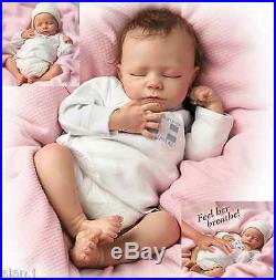 Ashton Drake ASHLEY Lifelike Breathing Newborn Baby Boy Doll