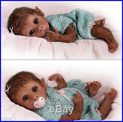 Ashton Drake Baby Lifelike Monkey Doll Clementine Poseable Weighted