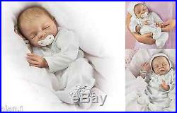 Ashton Drake Cherish lifelike baby doll FREE dummy and a hospital bracelet