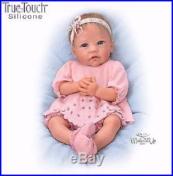 Ashton-Drake Claire lifelike baby Girl Doll Silicone Weighted Rooted Hair