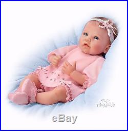Ashton-Drake Claire lifelike baby Girl Doll Silicone Weighted Rooted Hair