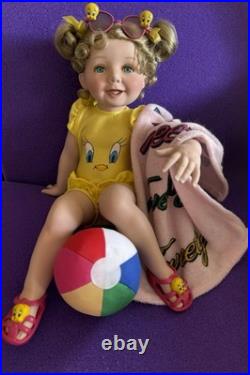 Ashton-Drake Galleries Tweety 12in Baby Doll with Outfit, Shoes, Blanket, Ball