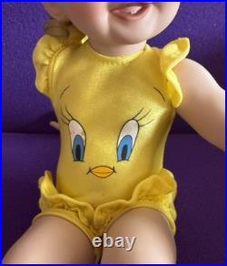 Ashton-Drake Galleries Tweety 12in Baby Doll with Outfit, Shoes, Blanket, Ball