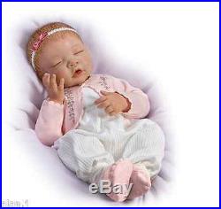 Ashton Drake Lifelike Baby doll Sweet Dreams Little Ava hand-applied hair
