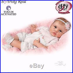 Ashton Drake Lifelike baby doll Olivia interactive Newborn Girl