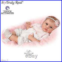 Ashton Drake Lifelike baby doll Olivia interactive Newborn Girl