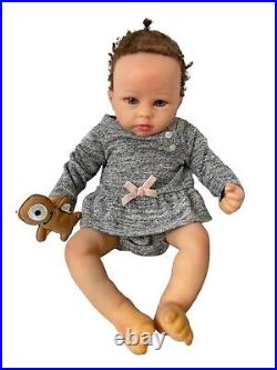 Ashton Drake Linda Murray Heartbeat Baby Doll Purple Eyes Weighted 20'' READ