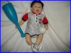 Ashton Drake NIB Vinyl Baby Doll So Truly Real Michael Little Slugger
