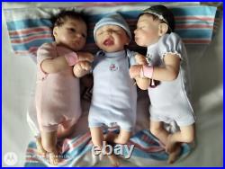 Ashton Drake Sheila Michael Triplets Dolls 12, Blessings Times Three Ashton Drake Sheila Michael Triplets Dolls 12, Blessings Times Three