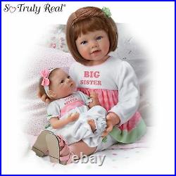 Ashton-Drake Sister's Love Child & Baby Poseable Vinyl Doll Set by Waltraud 24