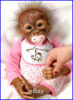 Ashton Drake baby Orangutan Monkey Doll Leila's Loving touch