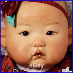 Asian Reborn Baby Doll Realistic Weighted Girl Lifelike 20 In Vinyl Infant New