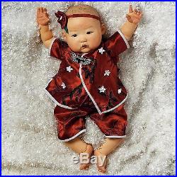 Asian Reborn Baby Doll Realistic Weighted Girl Lifelike 20 In Vinyl Infant New