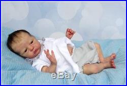 Atticus By Shirley Jones of sugar plum Nursery reborn doll reborn baby