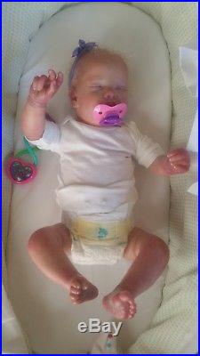 Authentic Realborn, reborn, sleeping, baby girl, Priscilla doll