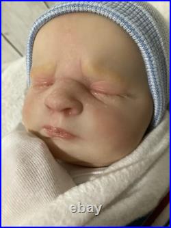 Authentic Reborn Realborn Martin asleep, by Bountiful Baby, With COA