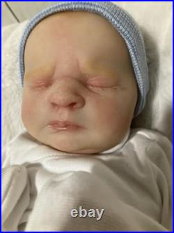 Authentic Reborn Realborn Martin asleep, by Bountiful Baby, With COA