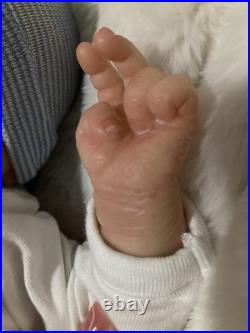 Authentic Reborn Realborn Martin asleep, by Bountiful Baby, With COA