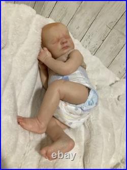 Authentic Reborn Realborn Martin asleep, by Bountiful Baby, With COA