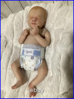 Authentic Reborn Realborn Martin asleep, by Bountiful Baby, With COA