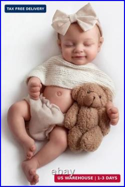 BABESIDE Full Body Silicone Reborn Baby Dolls 12 Inch (Weight 3 lb) Weighted F