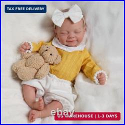 BABESIDE Full Body Silicone Reborn Baby Dolls 12 Inch (Weight 3 lb) Weighted F