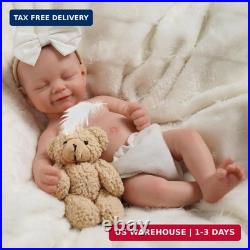 BABESIDE Full Body Silicone Reborn Baby Dolls 12 Inch (Weight 3 lb) Weighted F