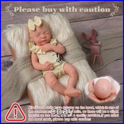 BABESIDE Lifelike Reborn Baby Dolls 16 Inch (Weight 4 Lb) Full Platinum Sil
