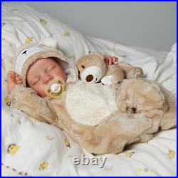 BABESIDE Lifelike Reborn Baby Dolls Boy 17-Inch Baby Soft Body Realistic-Ne