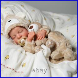 BABESIDE Lifelike Reborn Baby Dolls Boy 17-Inch Baby Soft Body Realistic-Ne